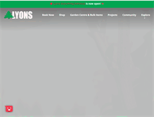 Tablet Screenshot of lyonslandscaping.com